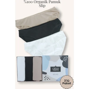 Must Have | 3'lü Organik Pamuk Slip Külot