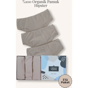 Must Have | 3'lü Organik Pamuk Hipster Külot