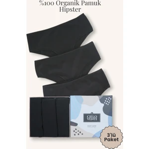 Must Have | 3'lü Organik Pamuk Hipster Külot