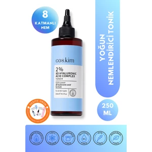 8 Çeşit Hyaluronik Asit Içeren Nemlendirici Tonik | 2% 8d Hyaluronic Acid Complex Toner 250 ml