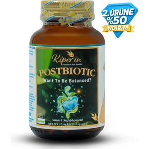 Postbiyotik 210 Milyar Cfu Rhamnosus & Plantarum Sindirim (21Kapsül & 700mg) | Akıllı Gıda Takviyesi