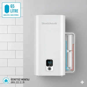 TD-65D Çift Tank Dijital Termosifon 65 Litre