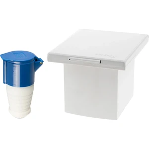 Karavan 220V 16A Dış Elektrik Girişi Fiş ve Soket Olarak Set Beyaz Su Geçirmez