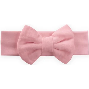 Kurdeleli Bebe Bandanası Pudra Pembe