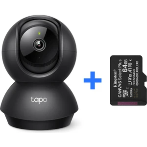 Tapo C211 2k 3mp Yatay ve Dikey Ev Güvenliği Wi-Fi Kamerası + Kingston Canvas Select Plus 64GB Microsd