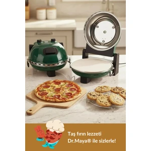 Dr.Maya® | Pro Plus Taş Fırın Pizza Makinesi - Yeşil