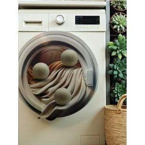 Mucit Home 3 Adet Yün Kurutma Topu Kurutma Makinesi Için Doğal Yumuşatıcı Çamaşır Kurutma Topları