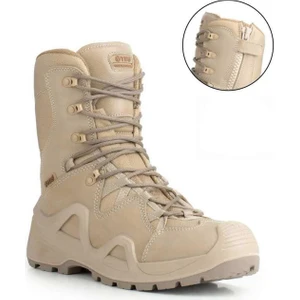 Yds Astor Fermuarlı Bot -Bej