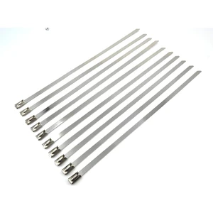 10 Adet 4,6mm 30CM Paslanmaz Çelik Kablo Bağı
