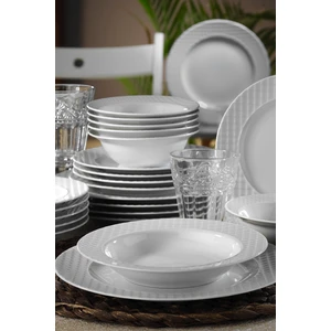 Kütahya Porselen Ekose 24 Parça 6 Kişilik Yemek Takımı