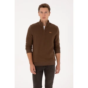 U.s. Polo Assn. Erkek Kahverengi Sweatshirt 50313802-VR029