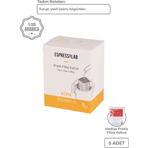 Kenya Nyeri Imara Ab Pratik Filtre Kahve - 5 Adet | Hızlı Ve Kolay Demleme