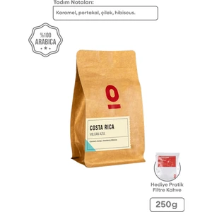 Costa Rica Volcan Azul 250g – Caturra Botanik Çeşidi, Natural İşleme, Karamel, Portakal, Çilek ve Hibiscus Tadında