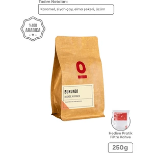 Burundi Businde Kayanza 250 G – Yıkanmış, Karamel ve Meyve Aromalı Kahve