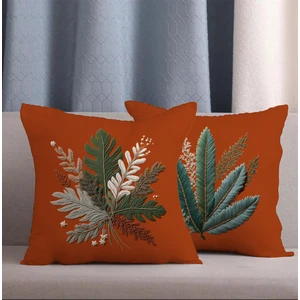 Alkan Homes 2 Li Kombin Nakış Desenli 3 Boyutlu Dijital Baskılı Kırlent Kılıfı