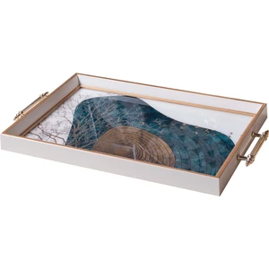 Dekoratif Kulplu Tepsi St-6024