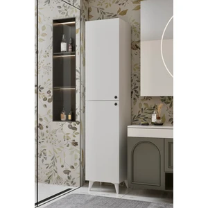 Furnitt Home Ramses Düz Kapaklı Beyaz Mdf Banyo Dolabı- Kiler Dolabı- Mutfak Dolabı - Çok Amaçlı Saklama Dolabı