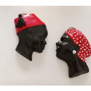 Retro Ruhu 1980 Ler Aşuk Ile Maşuk Duvar Dekorasyon Süsü