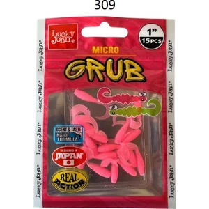 Lucky John Micro Grub 1'' (2.5cm) Silikon Yem 15'li Paket 309