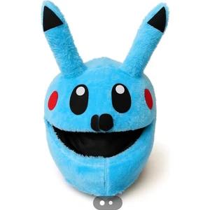 Beta Tasarım Mavi Pikacu Kask Kılıfı Kask Süsü