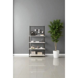 Çevir Kur Beyaz, 4 Raflı Kahve Köşesi Dolabı, Mutfak Standı, Mutfak Düzenleyici 71*170*35 cm