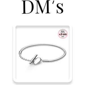 DM's Silver T Kapama Gümüş Bileklik