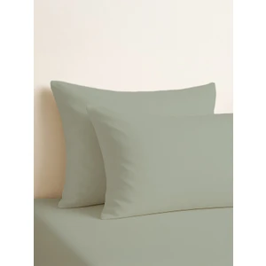 | Purecomfort |  Doğal Pamuk 2'li Yastık Kılıfı Seti | Çağla Yeşili