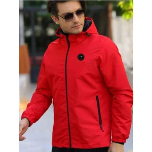 İçi Astarlı Su ve Rüzgar Geçirmez Erkek Cepli Yağmurluk