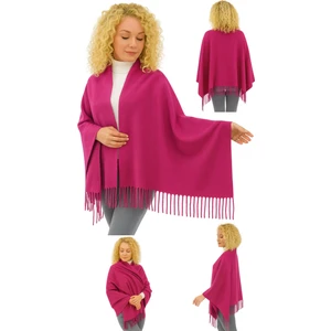 Maruf Shop 1 Adet Kadın Büyük Bedene Uygun Ekstra Yumuşak Dokulu Püskül Detaylı Kışlık Atkı Omuz Şalı