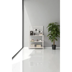 Çevir Kur Beyaz Bd Kahve Köşesi Dolabı, Mutfak Standı, Mutfak Dolabı, Mutfak Düzenleyici 71x136x35 cm