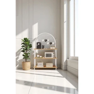 Çevir Kur A. Çam Kahve Köşesi Dolabı, , Mutfak Düzenleyici 71*136*35 cm