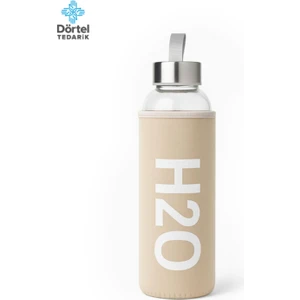 H2o Kılıflı Cam Matara 750 ML