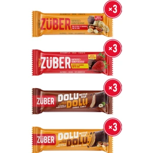 Meyve Bar Rüyası x 12 Adet (Dolu Dolu Fındıklı ve Fıstıklı Meyve Bar 30 gr, Çilekli ve Yer Fıstıklı Meyve Bar 40 gr)