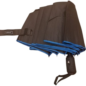 8 Tel Yarı Otomatik Mavi Şeritli Şemsiye