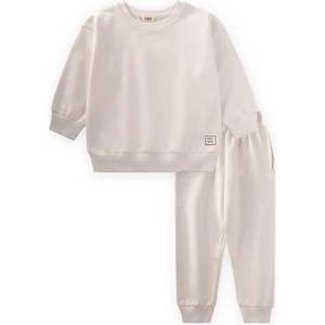 Basic Eşofman Takım 2-7 Yaş Kırık Beyaz