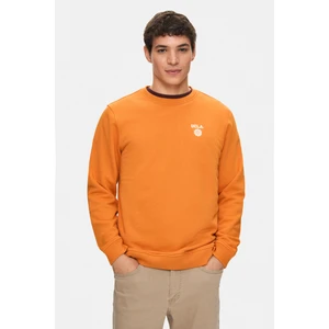 Valley Turuncu  Bisiklet Yaka Baskılı Standard Fit Erkek Sweatshirt