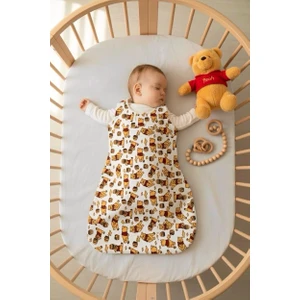 Lumos Trade Yeni Doğan Bebek Winnie The Pooh Desenli Soft Kundak Uyku Tulumu 0-6 Ay 1 Tog - Önlük Hediyeli