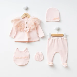 Miniday Baby Kız Bebek Mevlütlük Hastane Çıkışı 5’li Set