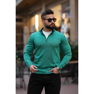 Slim Fit Fermuarlı Kazak