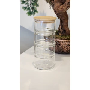 4 Katlı Bambu Kapak Saklama Kabı