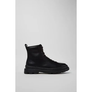 Kadın Brutus Deri Bot - Siyah