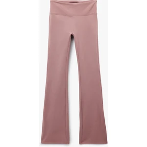 Yüksek Bel Ispanyol Paça Dikiş Detaylı Spor Tayt