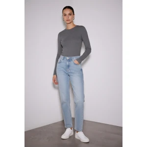 x Ngulincetin Bisiklet Yaka Uzun Kol Üst