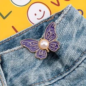 Renkli Kelebek Bel Daraltma Aparatı Klipsler Pantolon Beli Daraltma Broş Yeni Nesil Kemer