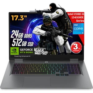 Loq 17IRX10 Aı Intel Core I5-13450HX 24GB Ddr5 512GB SSD RTX5050 8gddr7 17.3 IPS 165Hz Fhd Freedos 83JH0069TR Dizüstü Bilgisayar (Yapay Zeka Destekli)