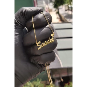 Özgür Takı 925 Ayar Gümüş Isimli Kalpli Kolye