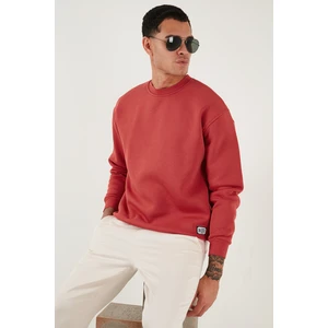 Regular Fit Bisiklet Yaka Pamuklu Içi Tüylü Yumuşak Şardonlu Sweat Erkek Sweat 5905255