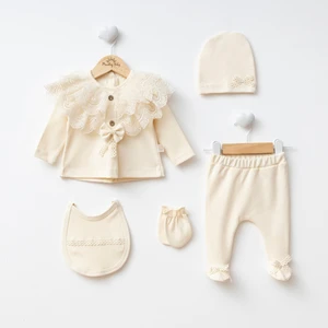 Miniday Baby Kız Bebek Mevlütlük Hastane Çıkışı 5’li Set