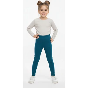 Kız Çocuk Pamuklu Likralı Şardonlu Mevsimlik Tayt