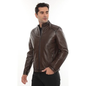 Erkek Hakiki Deri Mont - Sade, Şık ve Klasik Basic Model